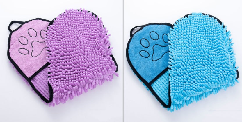 Super Absorbent Pet Bathrobe / Microfiber Bath Towels for Pets