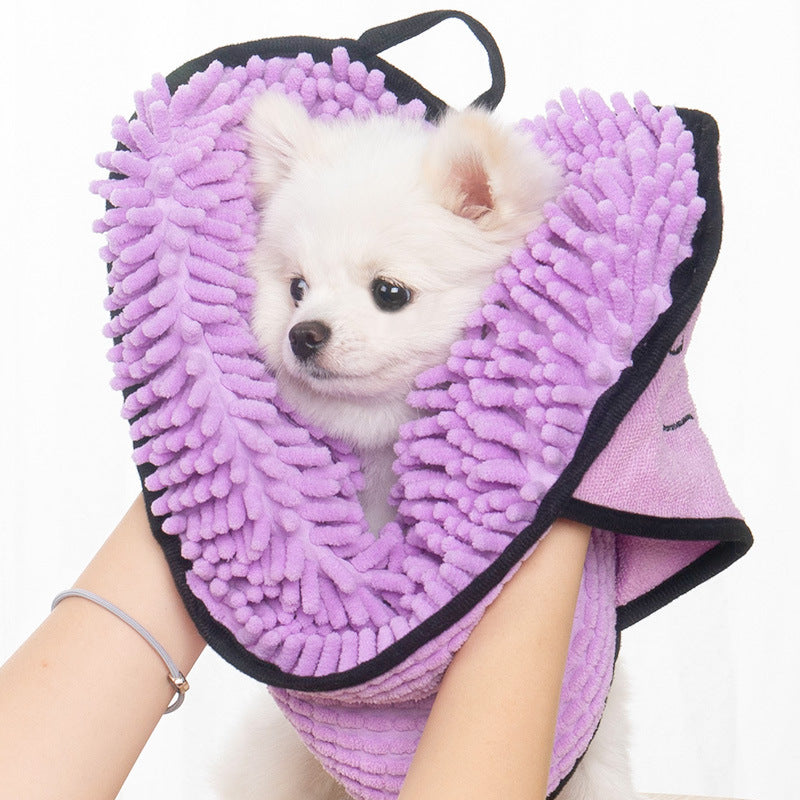 Super Absorbent Pet Bathrobe / Microfiber Bath Towels for Pets