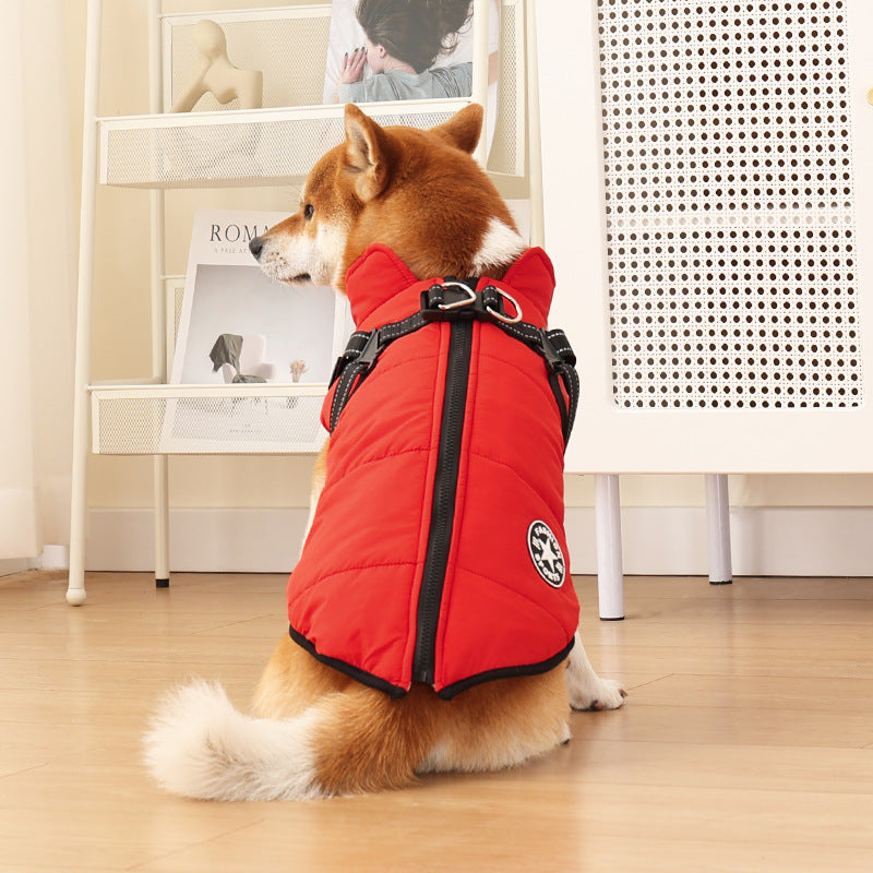 Warme kleding voor honden met katoenen vulling