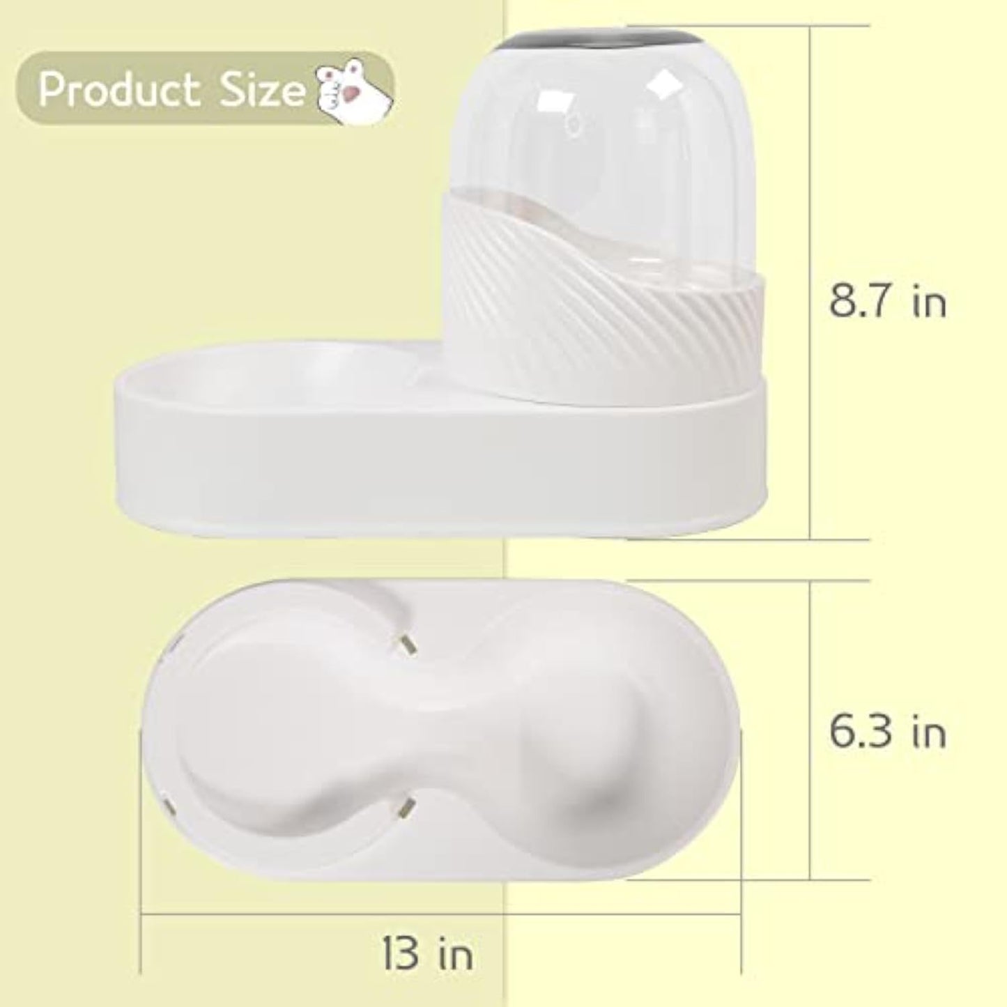 2 stuks kattenvoerbak en waterdispenser