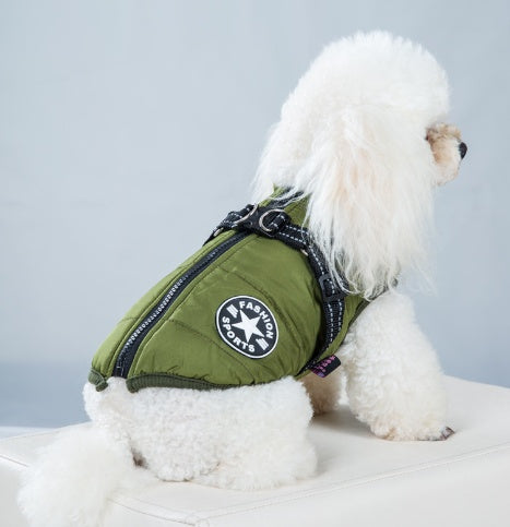 Warme kleding voor honden met katoenen vulling