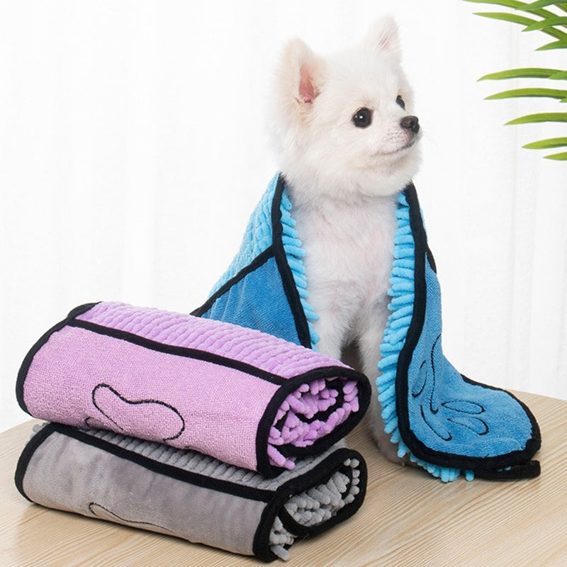 Super Absorbent Pet Bathrobe / Microfiber Bath Towels for Pets