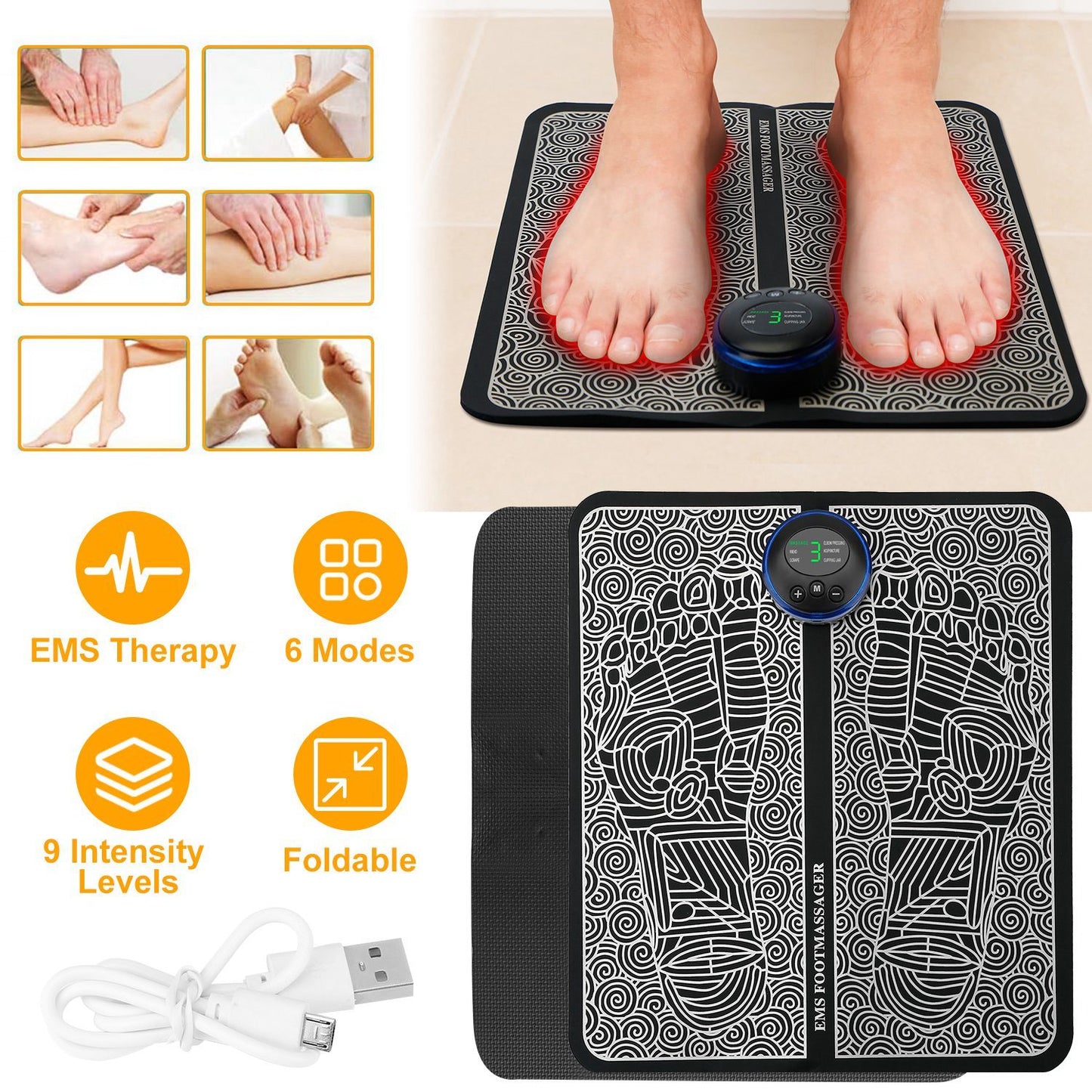 Voetmassagepad Elektrische stimulatormassager