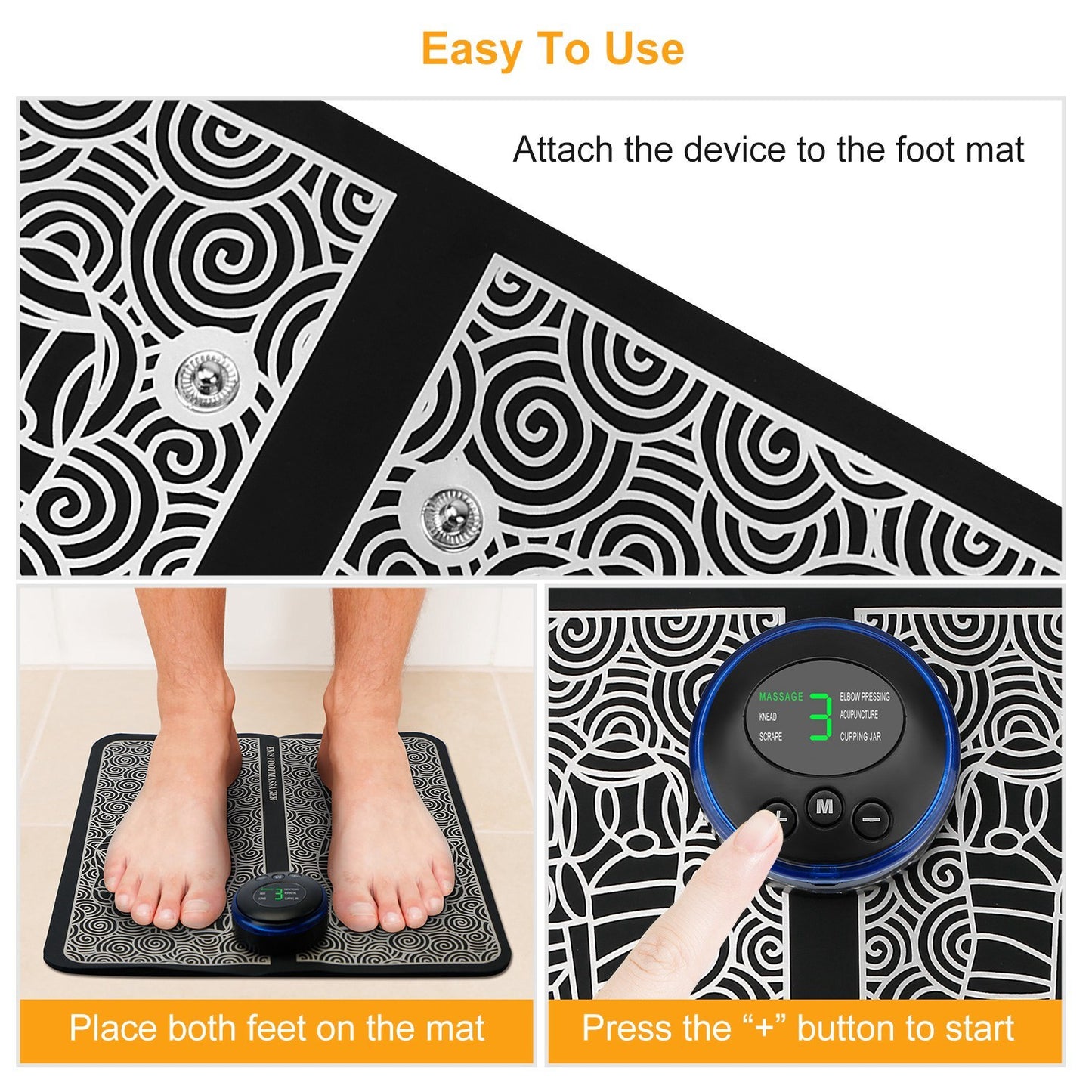 Voetmassagepad Elektrische stimulatormassager