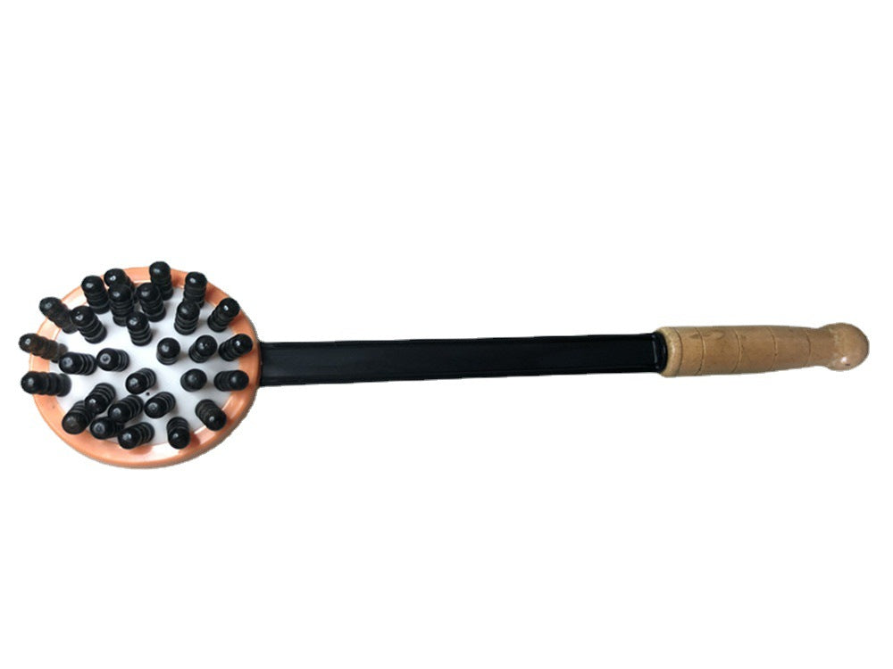 Hand-Held Elastic Wooden Massage Hammer