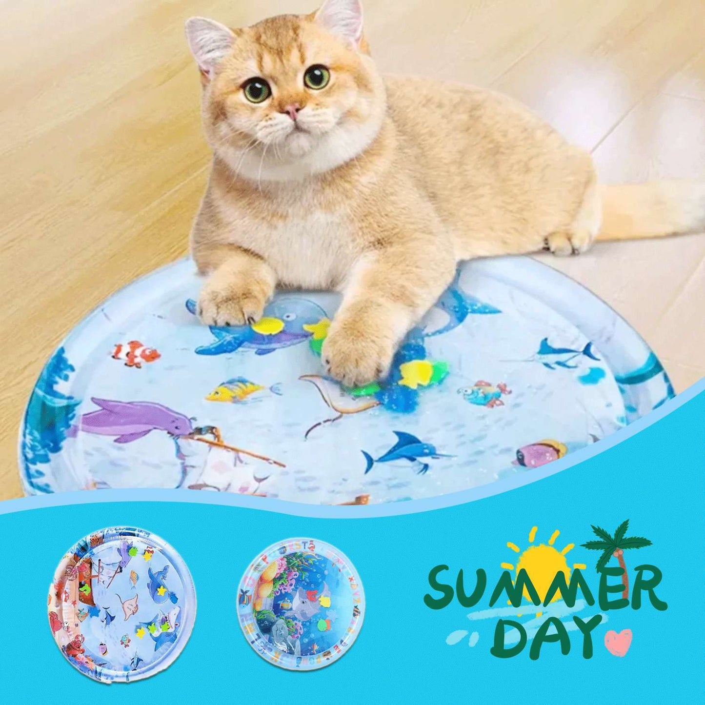 Zomerkoelend waterbedkussen voor huisdieren