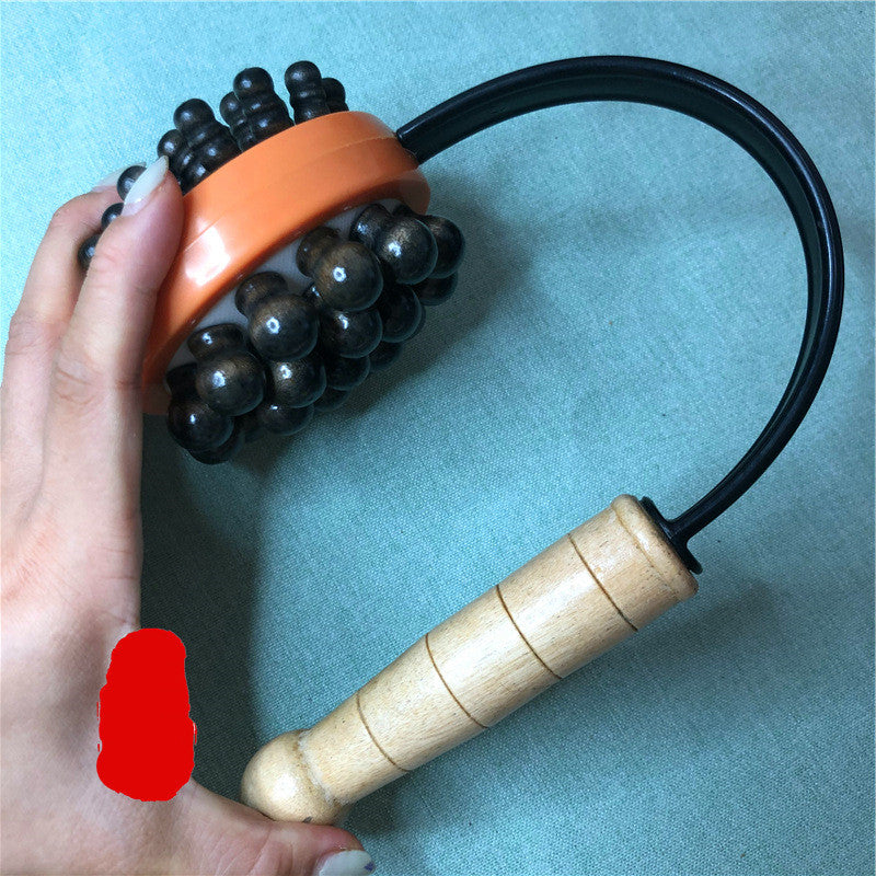 Hand-Held Elastic Wooden Massage Hammer